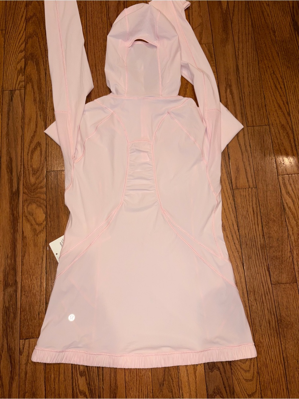 lululemon Water Bound Hoodie 6 Light Pink Long Sleeve Pullover - Picture 3 of 5